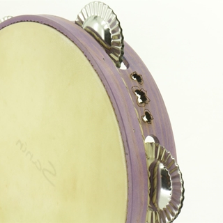 Pandeireta 5 pares cor violeta e decorado de bolboretas - Imaxe 2