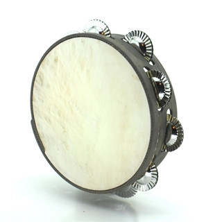 Pandeireta gris de 9 pares de ferreñas tradicionais - Imaxe 2