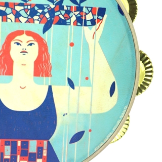 Pandeireta Ilustrada por Cestola na Cachola_ Muller da Ría - Imaxe 2