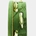 Pandeireta verde botella de 9 pares decorada con fentos e ferreñas tradicionais douradas - Imaxe 1