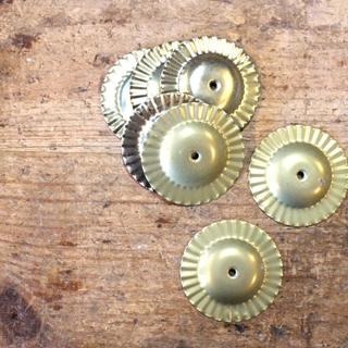 Par de ferreñas tradicionais douradas - Imaxe 1