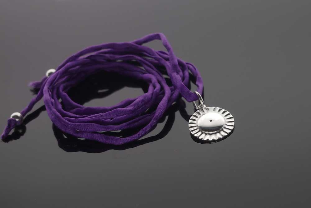 Pulseira/gargantilla seda salvaxe_Colección Ferreñas - Imaxe 1